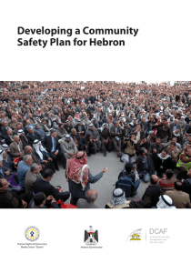 Developing a Community Safety Plan for Hebron Human Rights &amp; Democracy