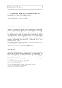 A Computational Analysis of Lower Bounds for Big