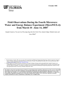 Field Observations During the Fourth Microwave