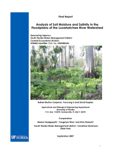 Analysis of Soil Moisture and Salinity in the Final Report