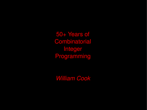 50+ Years of Combinatorial Integer Programming