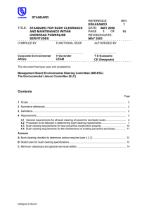 STANDARD ESKASABG3 1 STANDARD FOR BUSH CLEARANCE