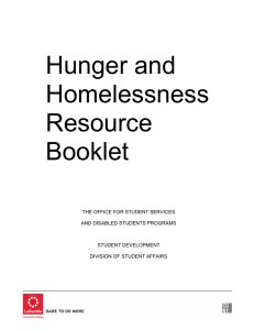 Hunger and Homelessness Resource  