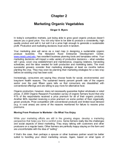 Chapter 2  Marketing Organic Vegetables
