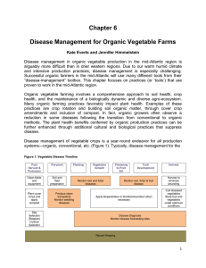Chapter 6  Disease Management for Organic Vegetable Farms