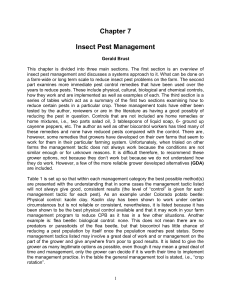 Chapter 7  Insect Pest Management
