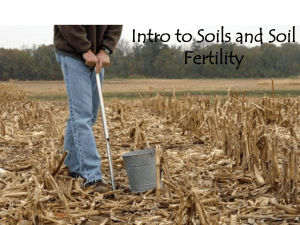 Intro to Soils and Soil Fertility
