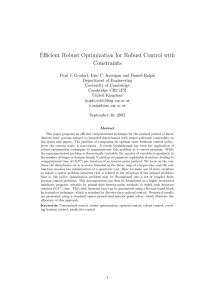 Efficient Robust Optimization for Robust Control with Constraints