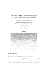 Sequential Subspace Optimization Method for Large-Scale Unconstrained Problems