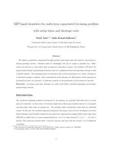 MIP-based heuristics for multi-item capacitated lot-sizing problem