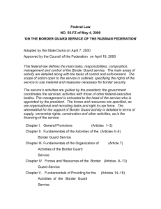 Federal Law NO. 55-FZ of May 4, 2000