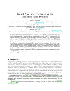 Robust Nonconvex Optimization for Simulation-based Problems Dimitris Bertsimas