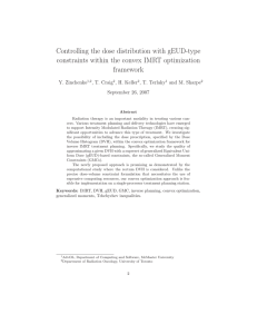Controlling the dose distribution with gEUD-type framework