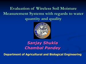 Evaluation of Wireless Soil Moisture Measurement Systems with Regards to Water Quantity and Quality