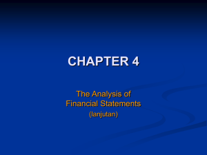 CHAPTER 4 The Analysis of Financial Statements (lanjutan)