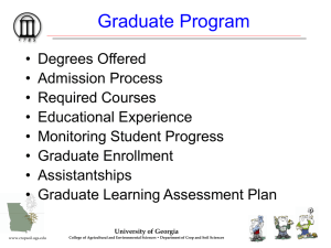 Graduate Programs Dr. Cabrera