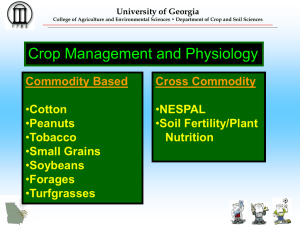 Crop Management/Physiology Dr. Carrow