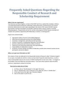 FAQs for LSA Responsible Conduct of Research and Scholarship (Word)