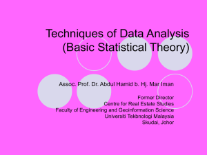 070 Techniques of Data Analysis1