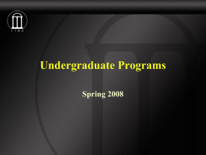 Undergraduate Report
