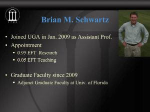 Brian M. Schwartz • Appointment • Graduate Faculty since 2009