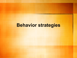 Behavior Strategies Powerpoint (Annemarie Polignano)