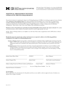 Individual Arrangement Petition (Word document)