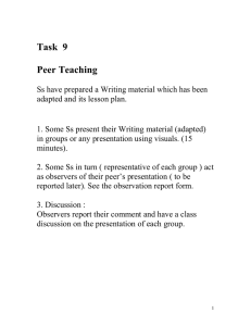 Task  9  Peer Teaching