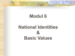 Modul 6 National Identities &amp; Basic Values