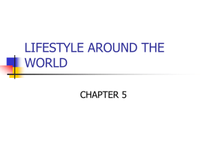 LIFESTYLE AROUND THE WORLD CHAPTER 5