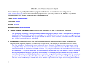 2013_2014_assessment_report_Biology BA & BS