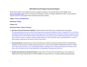 BiologyMS 2013 2014 assessment report 