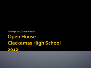 Graduation Requirements AP (Open House Presentation)