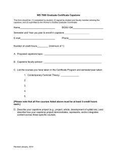Capstone Application Form