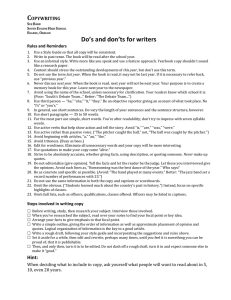 Do's and don'ts for writers_Sue Barr.docx