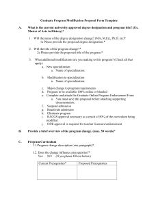 WORD TEMPLATE of PROGRAM MODIFICATION form