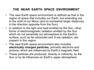 THE  NEAR  EARTH  SPACE  ENVIRONMENT