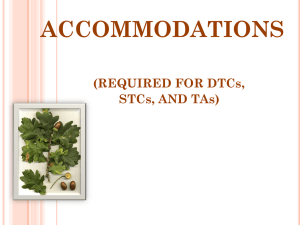 Module 4 - Accommodations