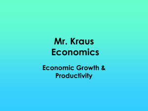 ECONOMIC GROWTH NOTES