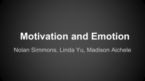 MOTIVATION /EMOTIONS