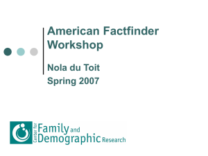 American Factfinder.ppt