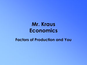 factors of production notes