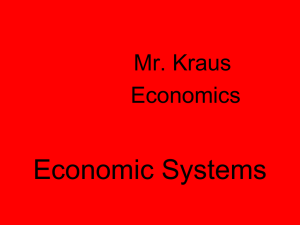 economic systems powerpoint