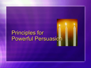 Principles for Powerful Persuasion