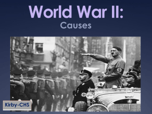 Causes of WWII Power Point