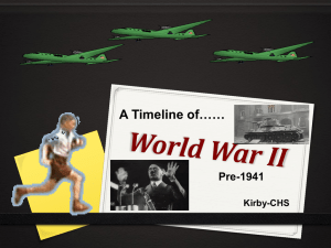 WWII Timeline Lessons