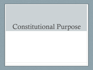 Constitutional Purpose