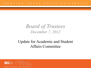 Presentation to Board of Trustees PowerPoint presentation