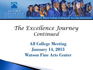 All College Meeting Presentation - Spring 2013