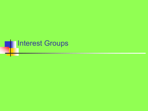 Interest Groups: Growth and Strategies